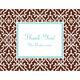 Chocolate Wrought Iron Foldover Note Cards Image 1 of 4